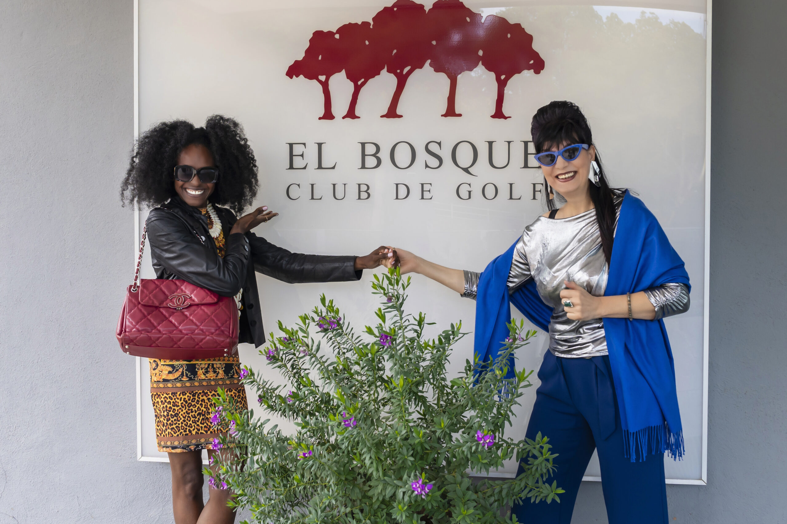 Princess Keisha Omilana and Olga If at El Bosque Golf Club scaled
