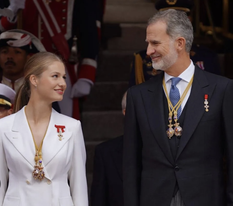 The King and the future Queen of Spain