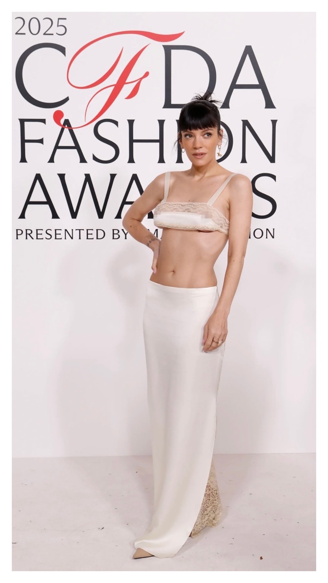 Lily Allen Stuns in Lingerie-Inspired Ensemble at 2025 CFDA Fashion Awards
